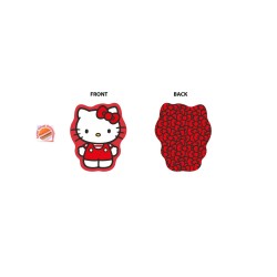 Διακοσμητικό Mini Μαξιλάρι Παιδικό Sanrio Hello Kitty 691 Red 3D AOP 100% Velboa Dimcol (20cm) 1Τεμ
