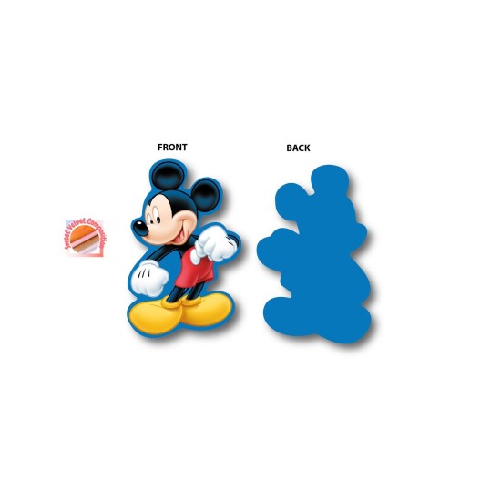 Διακοσμητικό Mini Μαξιλάρι Παιδικό Disney Home Mickey 440 Blue 3D AOP 100% Velboa Dimcol (15cm) 1Τεμ