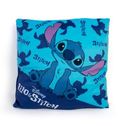 Διακοσμητικό Μαξιλάρι Παιδικό Βελούδινο Disney Home Stitch 04 Blue 100% Velboa Dimcol (38x38) 1Τεμ