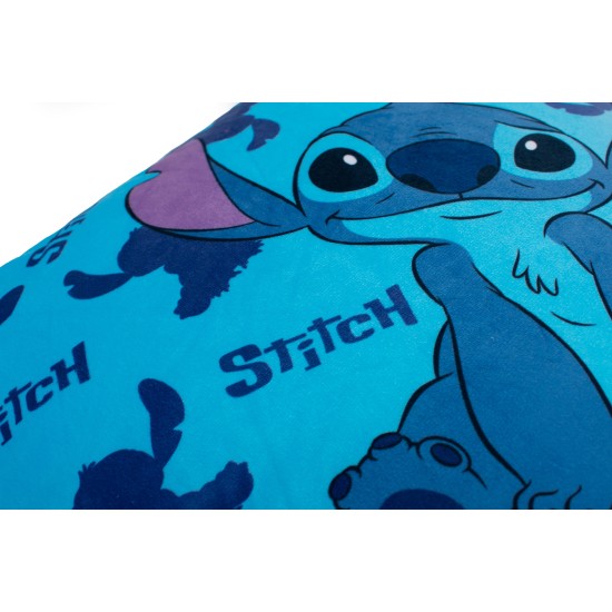 Διακοσμητικό Μαξιλάρι Παιδικό Βελούδινο Disney Home Stitch 04 Blue 100% Velboa Dimcol (38x38) 1Τεμ
