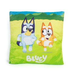 Διακοσμητικό Μαξιλάρι Παιδικό Βελούδινο BBC Studios Bluey 09 Green 100% Velboa Dimcol (38x38) 1Τεμ