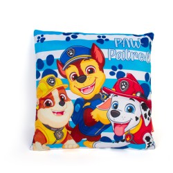 Διακοσμητικό Μαξιλάρι Παιδικό Βελούδινο Nickelodeon Paw Patrol 46 Blue 100% Velboa Dimcol (38x38) 1Τεμ