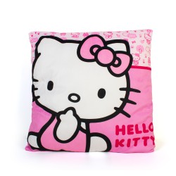 Διακοσμητικό Μαξιλάρι Βελούδινο Sanrio Hello Kitty 304 Pink 100% Velboa Dimcol (38x38) 1Τεμ