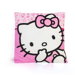 Διακοσμητικό Μαξιλάρι Βελούδινο Sanrio Hello Kitty 304 Pink 100% Velboa Dimcol (38x38) 1Τεμ