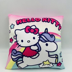 Διακοσμητικό Μαξιλάρι Βελούδινο Παιδικό Disney Sanrio Hello Kitty 602 Pink-Multi Dimcol (38x38) 1Τεμ