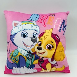 Διακοσμητικό Μαξιλάρι Βελούδινο Παιδικό Nickelodeon Paw Patrol 609 Pink Dimcol (38x38) 1Τεμ