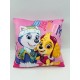 Διακοσμητικό Μαξιλάρι Βελούδινο Παιδικό Nickelodeon Paw Patrol 609 Pink Dimcol (38x38) 1Τεμ
