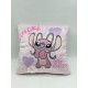 Διακοσμητικό Μαξιλάρι Βελούδινο Παιδικό Disney Home Stitch & Angel 614 Baby Pink Dimcol (38x38) 1Τεμ