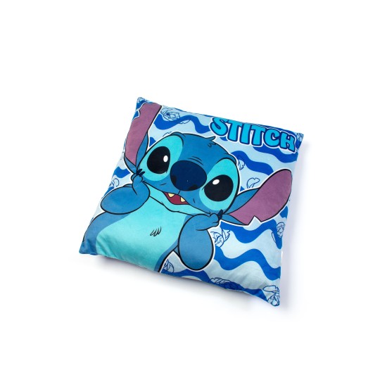 Διακοσμητικό Μαξιλάρι Παιδικό Disney Home Stitch 09 Blue Velboa Dimcol (38x38) 1Τεμ