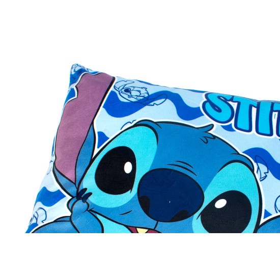 Διακοσμητικό Μαξιλάρι Παιδικό Disney Home Stitch 09 Blue Velboa Dimcol (38x38) 1Τεμ