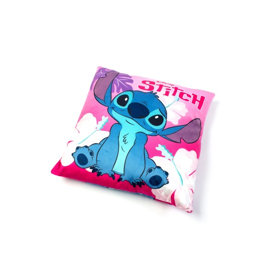 Διακοσμητικό Μαξιλάρι Παιδικό Disney Home Stitch 74 Fuchsia-Pink Velboa Dimcol (38x38) 1Τεμ