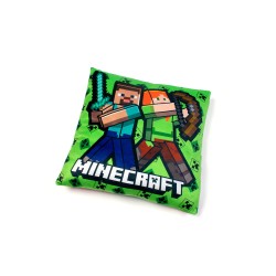Διακοσμητικό Μαξιλάρι Παιδικό Mojang Minecraft 12 Light Green Velboa Dimcol (38x38) 1Τεμ