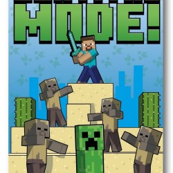 Κουβέρτα Fleece Κούνιας Mojang Minecraft 53 Blue Dimcol (110x140) 1Τεμ