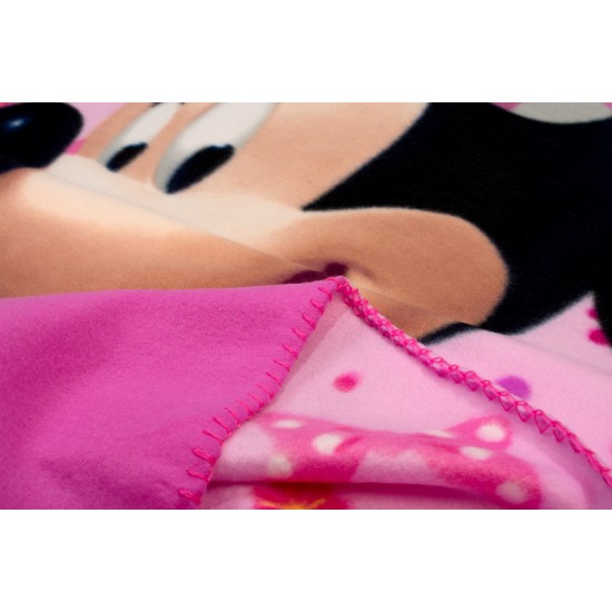 Κουβέρτα Fleece Κούνιας Disney Home Minnie 37 Pink Dimcol (100x140) 1Τεμ
