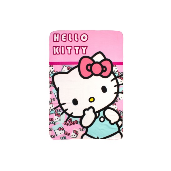 Κουβέρτα Fleece Κούνιας Sanrio Hello Kitty 34 Pink Dimcol (100x140) 1Τεμ
