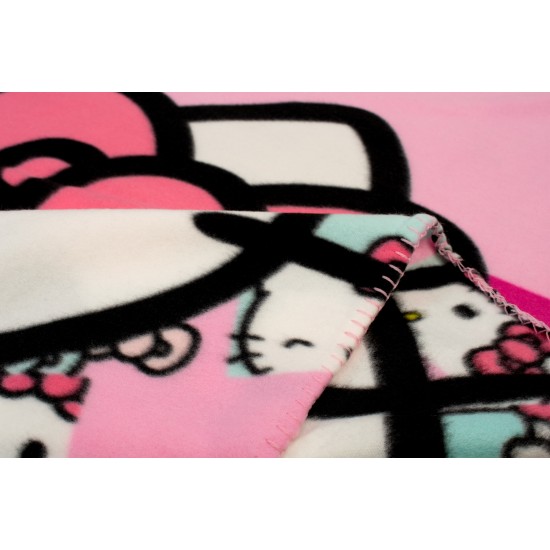 Κουβέρτα Fleece Κούνιας Sanrio Hello Kitty 34 Pink Dimcol (100x140) 1Τεμ