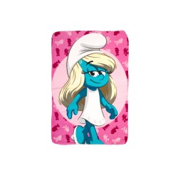 Κουβέρτα Fleece Κούνιας Peyo Smurfs 12 Pink Dimcol (100x140) 1Τεμ