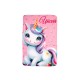Κουβέρτα Fleece Κούνιας Unicorn 56 Pink Dimcol (100x140) 1Τεμ