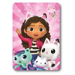 Κουβέρτα Fleece Κούνιας DreamWorks Gabby's Dollhouse 30 Pink Dimcol (100x140) 1Τεμ