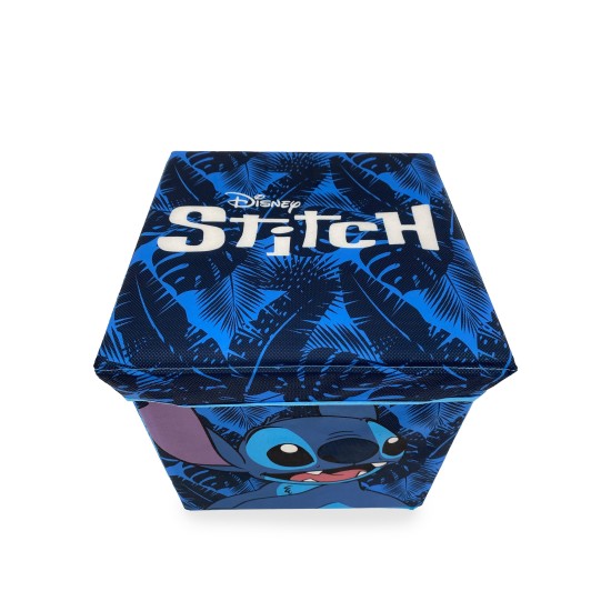 Σκαμπό - Κουτί Παιδικό Kids Disney Home Lilo & Stitch 06 Blue Dimcol (30x30x30) 1Τεμ