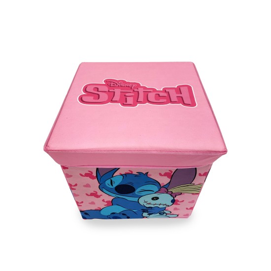 Σκαμπό - Κουτί Παιδικό Kids Disney Home Lilo & Stitch 13 Pink Dimcol (30x30x30) 1Τεμ