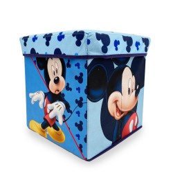 Σκαμπό - Κουτί Παιδικό Kids Disney Home Mickey 14 Sky Blue Dimcol (30x30x30) 1Τεμ