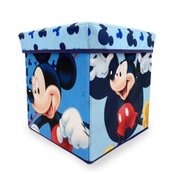 Σκαμπό - Κουτί Παιδικό Kids Disney Home Mickey 14 Sky Blue Dimcol (30x30x30) 1Τεμ