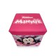 Σκαμπό - Κουτί Παιδικό Kids Disney Home Minnie 07 Pink Dimcol (30x30x30) 1Τεμ
