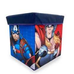 Σκαμπό - Κουτί Παιδικό Kids Marvel Avengers 11 Blue Dimcol (30x30x30) 1Τεμ