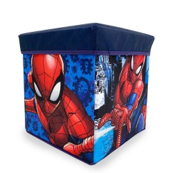Σκαμπό - Κουτί Παιδικό Kids Marvel Spiderman 09 Blue Dimcol (30x30x30) 1Τεμ