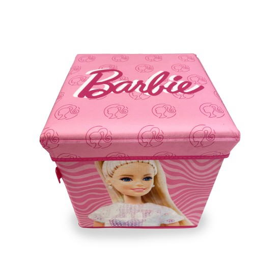 Σκαμπό - Κουτί Παιδικό Kids Mattel Barbie 15 Pink Dimcol (30x30x30) 1Τεμ