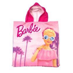 Πόντσο Θαλάσσης Παιδικό Mattel Barbie 86 Pink Micro Quick Dry Dimcol (50x100) 1Τεμ