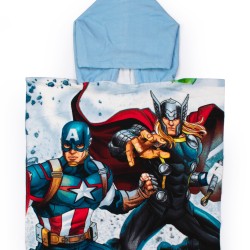 Poncho Παιδικό Θαλάσσης Marvel Quick Dry Avengers 40 Ice Blue Micro Dimcol (50x100) 1Τεμ