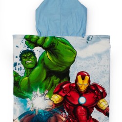 Poncho Παιδικό Θαλάσσης Marvel Quick Dry Avengers 40 Ice Blue Micro Dimcol (50x100) 1Τεμ