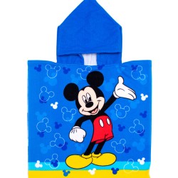 Poncho Παιδικό Θαλάσσης Disney Home Quick Dry Mickey 06 Blue Micro Dimcol (50x100) 1Τεμ