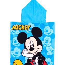 Poncho Παιδικό Θαλάσσης Disney Home Quick Dry Mickey 89 Sky Blue Micro Dimcol (50x100) 1Τεμ