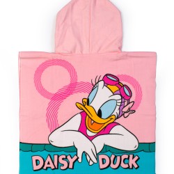 Poncho Παιδικό Θαλάσσης Disney Home Quick Dry Minnie & Daisy 90 Coral Micro Dimcol (50x100) 1Τεμ