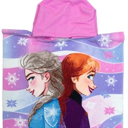 Poncho Παιδικό Θαλάσσης Quick Dry Disney Home Frozen 199 Lilac Micro Dimcol (50x100) 1Τεμ