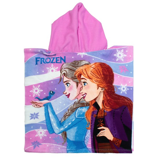 Poncho Παιδικό Θαλάσσης Quick Dry Disney Home Frozen 199 Lilac Micro Dimcol (50x100) 1Τεμ