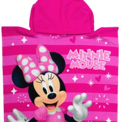 Poncho Παιδικό Θαλάσσης Quick Dry Disney Home Minnie 194 Fuchsia-Pink Micro Dimcol (50x100) 1Τεμ