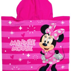Poncho Παιδικό Θαλάσσης Quick Dry Disney Home Minnie 194 Fuchsia-Pink Micro Dimcol (50x100) 1Τεμ
