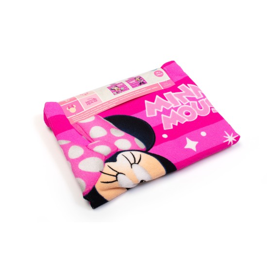 Poncho Παιδικό Θαλάσσης Quick Dry Disney Home Minnie 194 Fuchsia-Pink Micro Dimcol (50x100) 1Τεμ