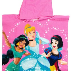 Poncho Παιδικό Θαλάσσης Quick Dry Disney Home Princess 192 Baby Pink Micro Dimcol (50x100) 1Τεμ