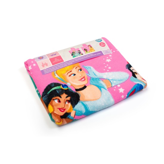 Poncho Παιδικό Θαλάσσης Quick Dry Disney Home Princess 192 Baby Pink Micro Dimcol (50x100) 1Τεμ