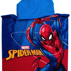 Poncho Παιδικό Θαλάσσης Quick Dry Marvel Spiderman 197 Blue Micro Dimcol (50x100) 1Τεμ