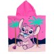 Poncho Παιδικό Θαλάσσης Quick Dry Disney Home Lilo & Stitch 195 Baby Pink Micro Dimcol (50x100) 1Τεμ