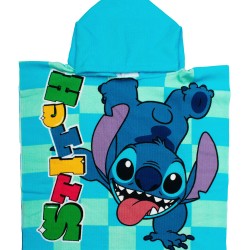 Poncho Παιδικό Θαλάσσης Quick Dry Disney Home Lilo & Stitch 196 Aqua-Sky Blue Micro Dimcol (50x100) 1Τεμ