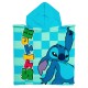 Poncho Παιδικό Θαλάσσης Quick Dry Disney Home Lilo & Stitch 196 Aqua-Sky Blue Micro Dimcol (50x100) 1Τεμ