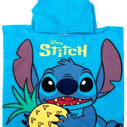Poncho Παιδικό Θαλάσσης Disney Home Lilo & Stitch 539 Sky Blue Quick Dry Micro Dimcol (50x100) 1Τεμ