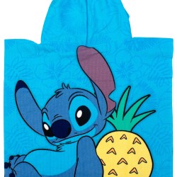 Poncho Παιδικό Θαλάσσης Disney Home Lilo & Stitch 539 Sky Blue Quick Dry Micro Dimcol (50x100) 1Τεμ